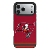 Tampa Bay Buccaneers Personalized Stripe Bump Phone Case for Apple iPhone