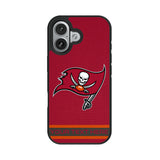 Tampa Bay Buccaneers Personalized Stripe Bump Phone Case for Apple iPhone