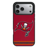 Tampa Bay Buccaneers Personalized Stripe Bump Phone Case for Apple iPhone
