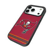 Tampa Bay Buccaneers Personalized Stripe Bump Phone Case for Apple iPhone