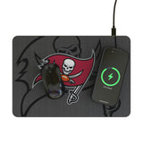 Tampa Bay Buccaneers Personalized Tilt 15-Watt Wireless Charger and Mouse Pad