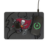 Tampa Bay Buccaneers Personalized Tilt 15-Watt Wireless Charger and Mouse Pad