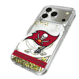 Tampa Bay Buccaneers Personalized Tilt Glitter Phone Case for Apple iPhone