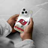 Tampa Bay Buccaneers Personalized Tilt Glitter Phone Case for Apple iPhone