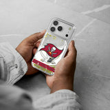 Tampa Bay Buccaneers Personalized Tilt Glitter Phone Case for Apple iPhone