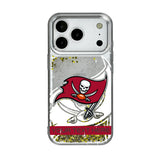 Tampa Bay Buccaneers Personalized Tilt Glitter Phone Case for Apple iPhone