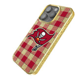 Tampa Bay Buccaneers Plaid Bling Phone Case for Apple iPhone