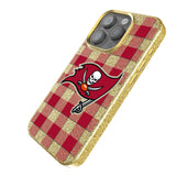 Tampa Bay Buccaneers Plaid Bling Phone Case for Apple iPhone