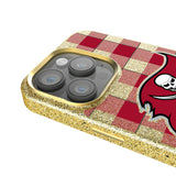 Tampa Bay Buccaneers Plaid Bling Phone Case for Apple iPhone