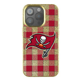 Tampa Bay Buccaneers Plaid Bling Phone Case for Apple iPhone