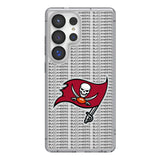 Tampa Bay Buccaneers Text Backdrop Clear Phone Case for Samsung Galaxy