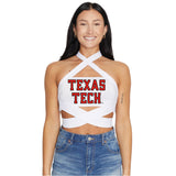 Texas Tech White Multi Way Bandeau Top