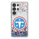 Tennessee Titans Confetti Clear Phone Case for Samsung Galaxy