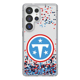Tennessee Titans Confetti Clear Phone Case for Samsung Galaxy