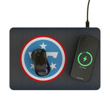 Tennessee Titans Linen 15-Watt Wireless Charger and Mouse Pad