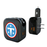 Tennessee Titans Linen 2 in 1 USB A/C Charger