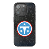 Tennessee Titans Linen Black Bling Phone Case for Apple iPhone