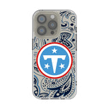 Tennessee Titans Paisley Clear Phone Case for Apple iPhone