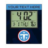 Tennessee Titans Personalized Color Block Wall Clock