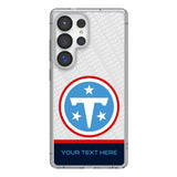 Tennessee Titans Personalized EndZone Plus Clear Phone Case for Samsung Galaxy