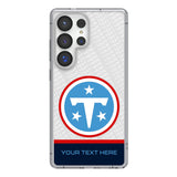 Tennessee Titans Personalized EndZone Plus Clear Phone Case for Samsung Galaxy