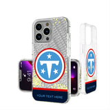 Tennessee Titans Personalized EndZone Plus Glitter Phone Case for Apple iPhone