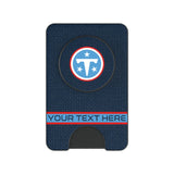 Tennessee Titans Personalized Endzone Solid PopSockets MagSafe-Compatible PopWallet+
