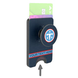 Tennessee Titans Personalized Endzone Solid PopSockets MagSafe-Compatible PopWallet+