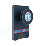 Tennessee Titans Personalized Endzone Solid PopSockets MagSafe-Compatible PopWallet+