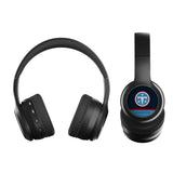 Tennessee Titans Personalized Endzone Solid Wireless Over-Ear BT Headphones With Case