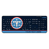 Tennessee Titans Personalized Endzone Solid Wireless USB Keyboard