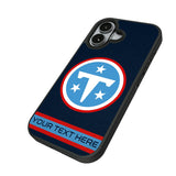 Tennessee Titans Personalized Stripe Bump Phone Case for Apple iPhone