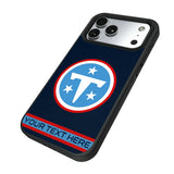 Tennessee Titans Personalized Stripe Bump Phone Case for Apple iPhone