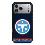 Tennessee Titans Personalized Stripe Bump Phone Case for Apple iPhone