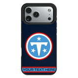 Tennessee Titans Personalized Stripe Bump Phone Case for Apple iPhone