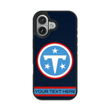 Tennessee Titans Personalized Stripe Bump Phone Case for Apple iPhone