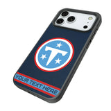 Tennessee Titans Personalized Stripe Bump Phone Case for Apple iPhone