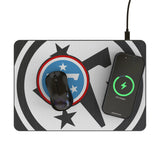 Tennessee Titans Personalized Tilt 15-Watt Wireless Charger and Mouse Pad