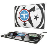 Tennessee Titans Personalized Tilt 15-Watt Wireless Charger and Mouse Pad