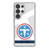 Tennessee Titans Personalized Tilt Clear Phone Case for Samsung Galaxy