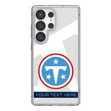 Tennessee Titans Personalized Tilt Clear Phone Case for Samsung Galaxy