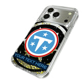 Tennessee Titans Personalized Tilt Glitter Phone Case for Apple iPhone