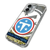Tennessee Titans Personalized Tilt Glitter Phone Case for Apple iPhone