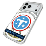 Tennessee Titans Personalized Tilt Glitter Phone Case for Apple iPhone