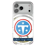 Tennessee Titans Personalized Tilt Glitter Phone Case for Apple iPhone