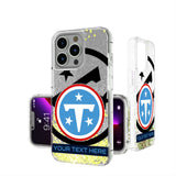 Tennessee Titans Personalized Tilt Glitter Phone Case for Apple iPhone