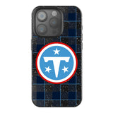 Tennessee Titans Plaid Black Bling Phone Case for Apple iPhone