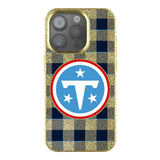 Tennessee Titans Plaid Bling Phone Case for Apple iPhone