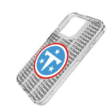 Tennessee Titans Text Backdrop Clear Phone Case for Apple iPhone