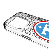 Tennessee Titans Text Backdrop Clear Phone Case for Apple iPhone